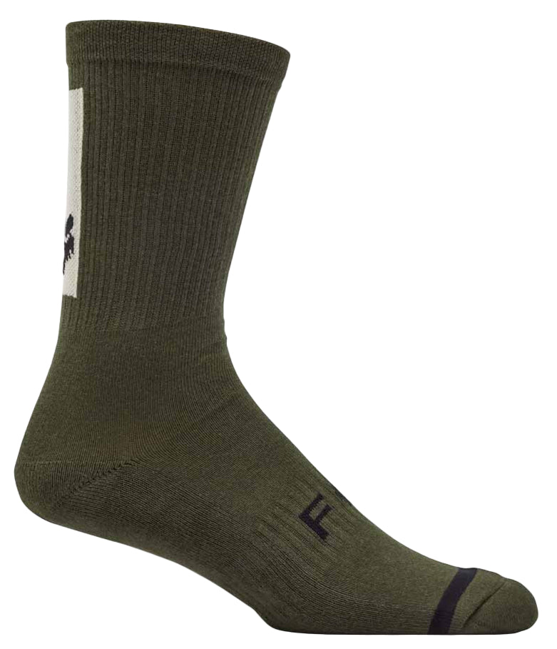 Fox 8" Defend Sock Olive Green
