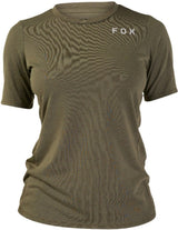 Fox WOMENS RANGER DR SS JERSEY ALYN - Olive Green Front