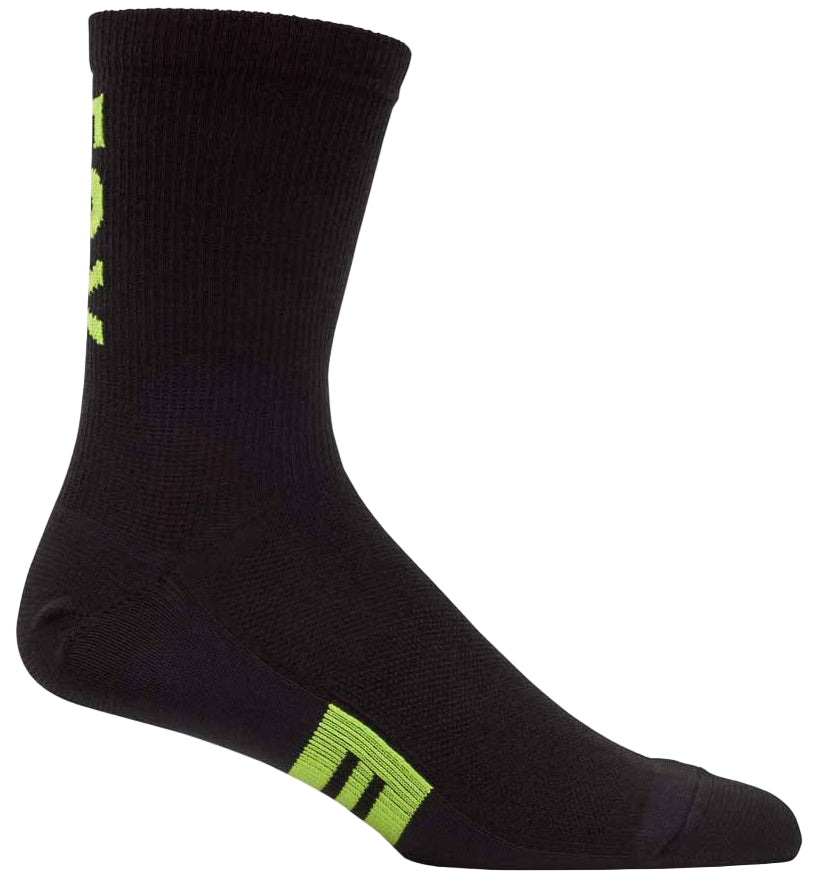 Fox 6" Flexair Merino Socks Black/Yellow