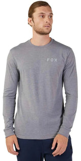 Fox MAGNETIC LS TECH TEE - Heather Graphite FRONT