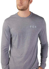 Fox MAGNETIC LS TECH TEE - Heather Graphite FRONT