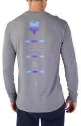 Fox MAGNETIC LS TECH TEE - Heather Graphite BACK