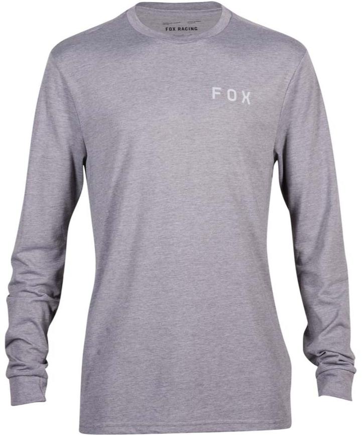 Fox MAGNETIC LS TECH TEE - Heather Graphite FRONT
