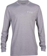 Fox MAGNETIC LS TECH TEE - Heather Graphite FRONT