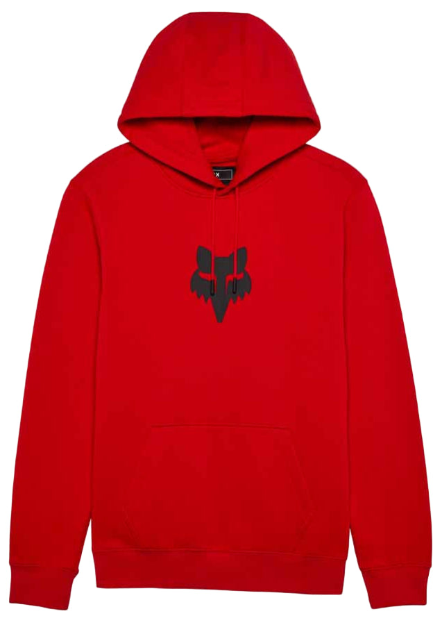 Fox Head Fleece PO Hoodie Flame Red FRONT