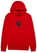 Fox Head Fleece PO Hoodie Flame Red FRONT