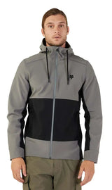 Fox Pit Jacket Pewter FRONT FACING MODEL 