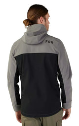 Fox Pit Jacket Pewter BACK FACING MODEL 