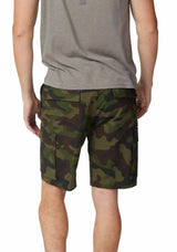 Fox Slambozo Camo Shorts Green Camo BACK FACING MODEL