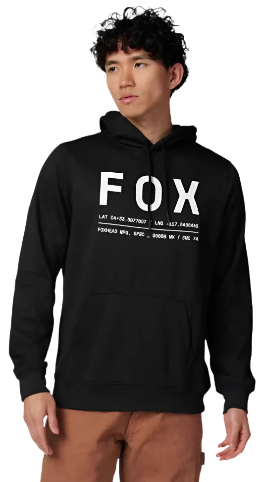Fox NON STOP FLEECE PULLOVER - Black FRONT