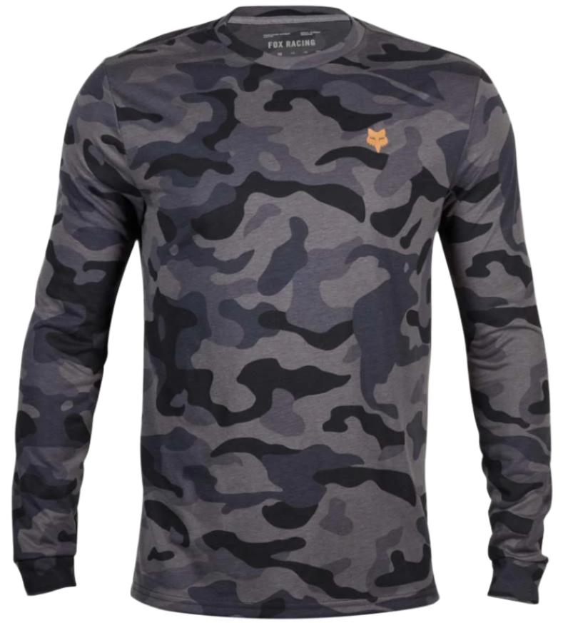 Fox FOX HEAD LS TECH TEE CAMO - Black Camo FRONT