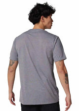 Fox Non Stop Short Sleeve Tech Tee Heather Graphite BACK FACING MODEL