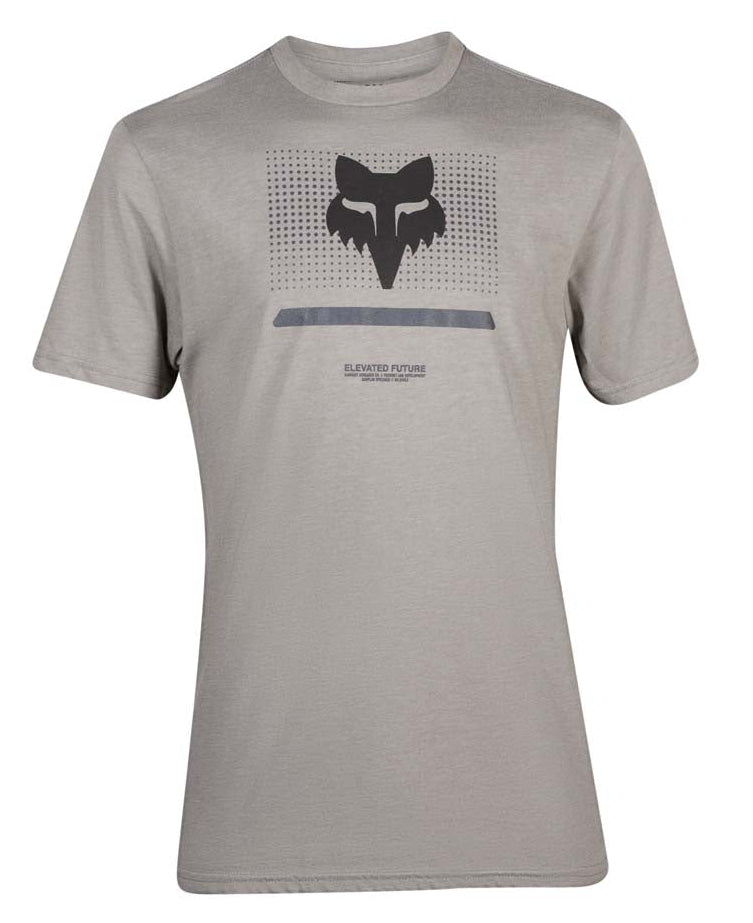 Fox OPTICAL SS PREM TEE Heather Graphite Front 