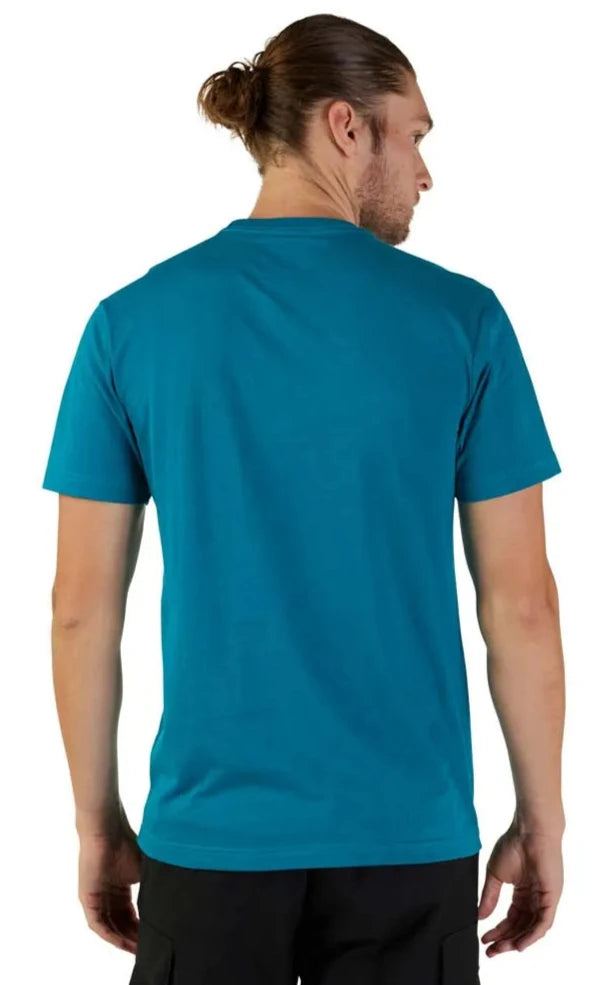 Fox WITHERED SS PREM TEE - Maui Blue BACK 