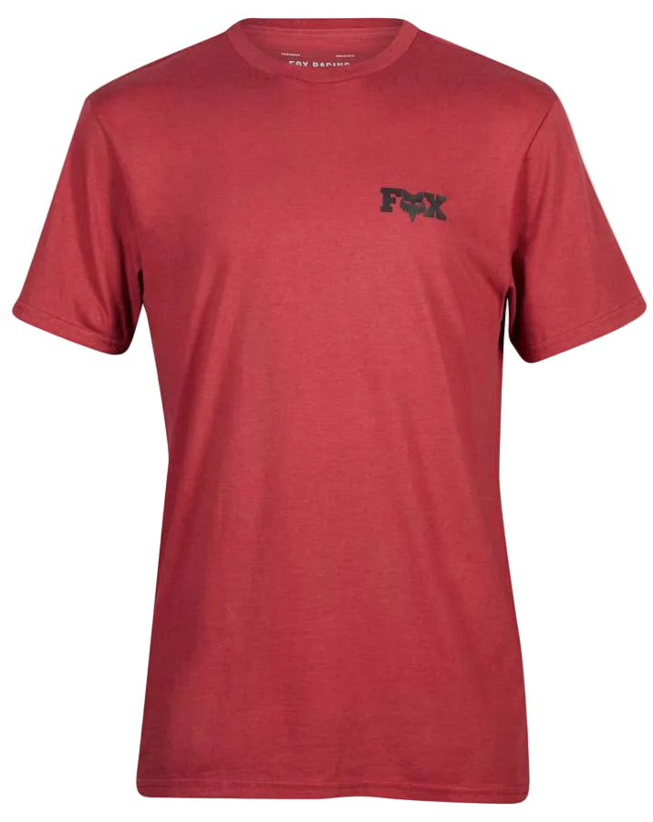 Fox PROGRESSION Short Sleeve PREM TEE Scarlet FRONT