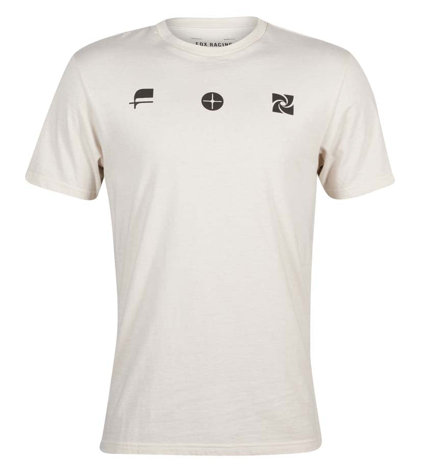 Fox SENSORY Short Sleeve PREM TEE VintWhite FRONT