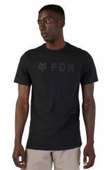 Fox Absolute Short Sleeve Premium Tee Black/Black FRONT FACING MODEL