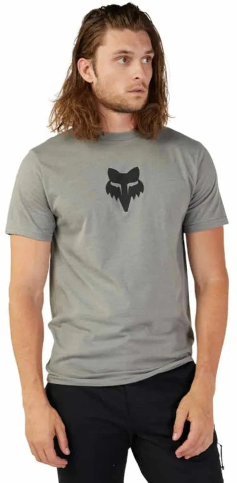 Fox FOX HEAD SS PREM TEE - Heather Group FRONT FACING MODEL