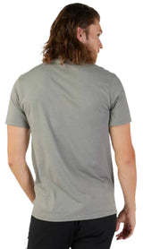 Fox FOX HEAD SS PREM TEE - Heather Group BACK FACING MODEL