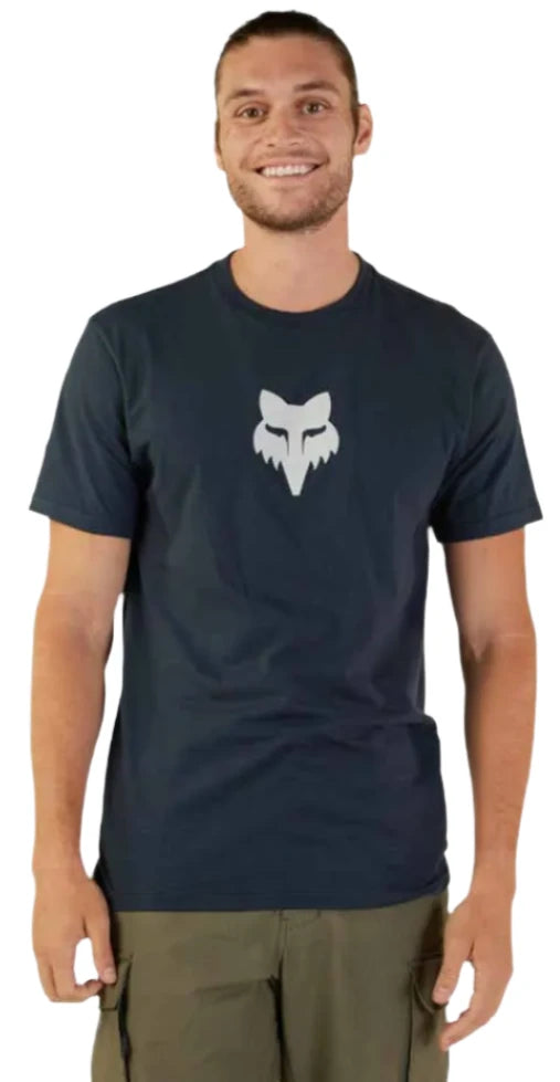 Fox FOX HEAD SS PREM TEE - Midnight FRONT FACING MODEL