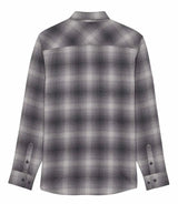 Fox Survivalist Flannel Shirt Light Gray BACK 