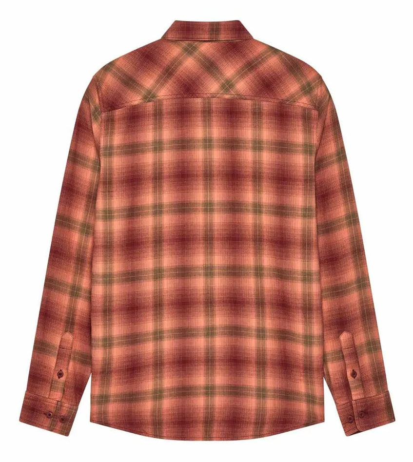 Fox Survivalist Flannel Shirt Rust BACK 