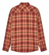 Fox Survivalist Flannel Shirt Rust BACK 
