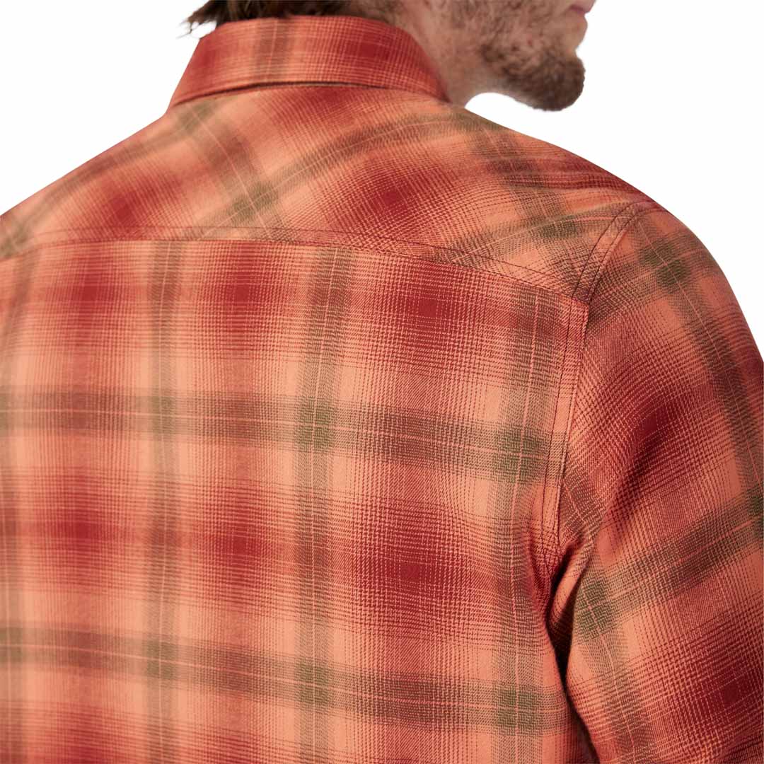 Fox Survivalist Flannel Shirt Rust BACK 