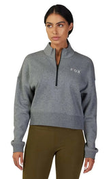 Fox WOMENS MAGNETIC FLEECE ZIP - Heather Graphite FRONT