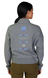 Fox WOMENS MAGNETIC FLEECE ZIP - Heather Graphite BACK