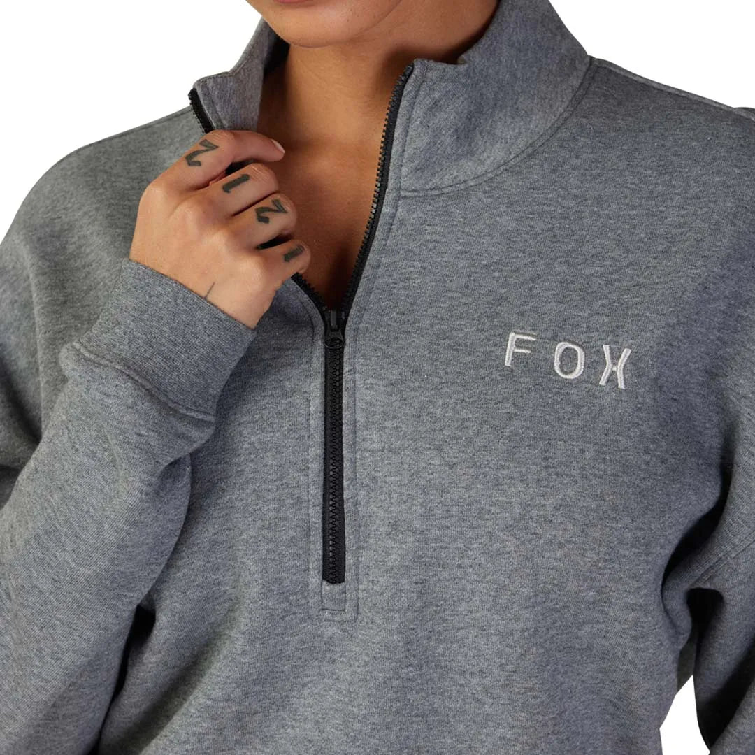 Fox WOMENS MAGNETIC FLEECE ZIP - Heather Graphite 