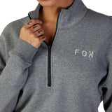 Fox WOMENS MAGNETIC FLEECE ZIP - Heather Graphite 