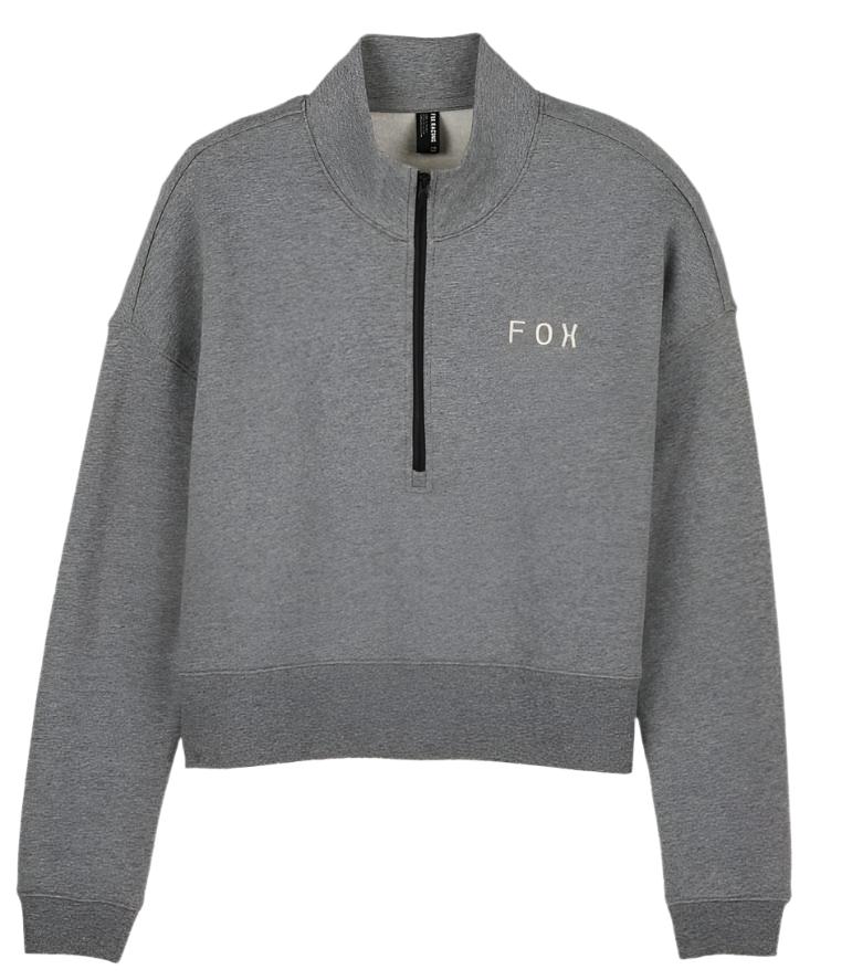 Fox WOMENS MAGNETIC FLEECE ZIP - Heather Graphite FRONT
