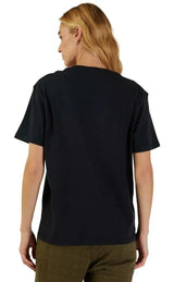 Fox WOMENS LEVEL UP SS TEE - Black BACK