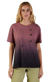 Fox WOMENS SENSORY DYE SS TEE - Cordovan FRONT