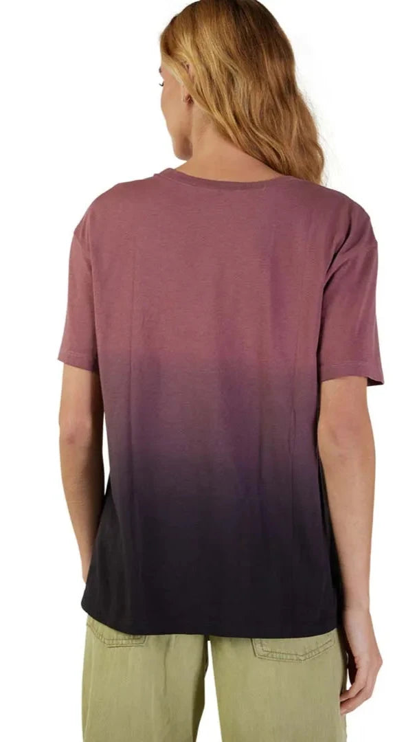 Fox WOMENS SENSORY DYE SS TEE - Cordovan BACK