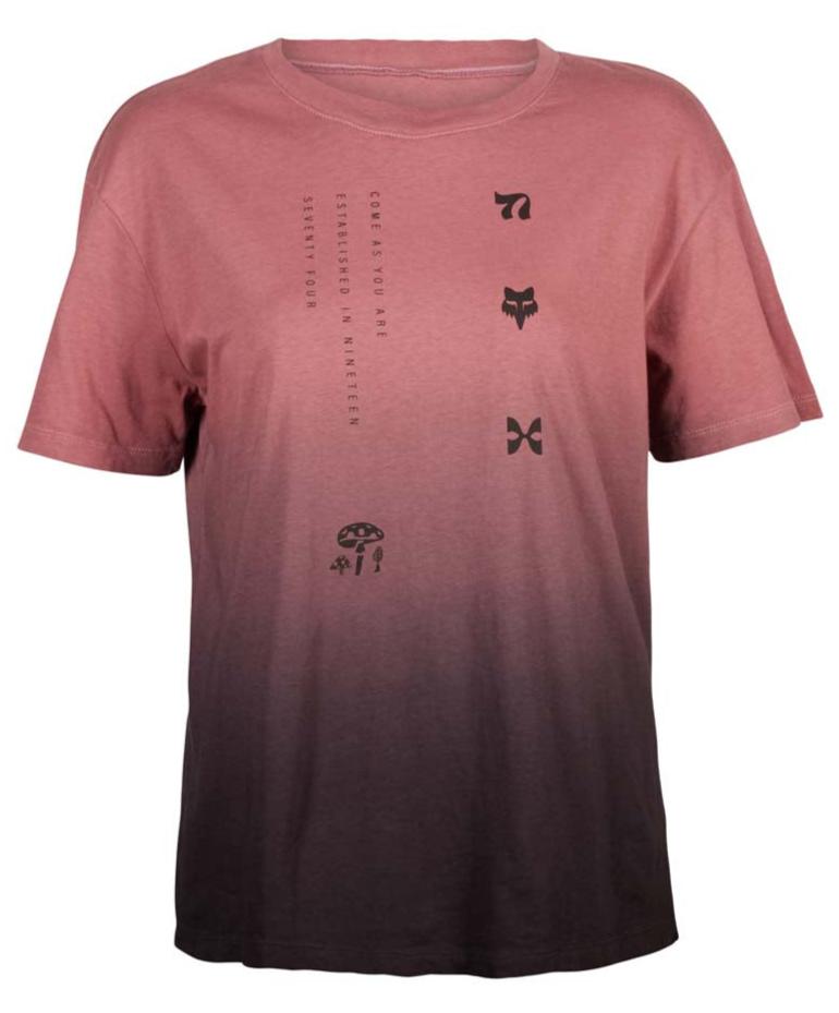 Fox WOMENS SENSORY DYE SS TEE - Cordovan FRONT