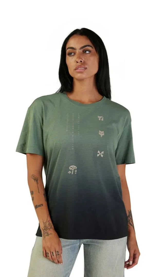 Fox WOMENS SENSORY DYE SS TEE  - Kelp FRONT