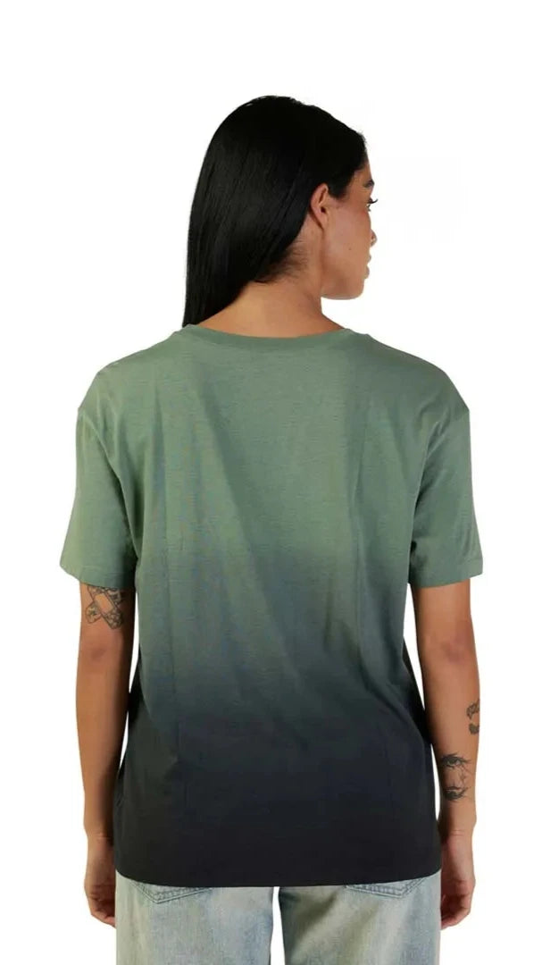 Fox WOMENS SENSORY DYE SS TEE  - Kelp BACK
