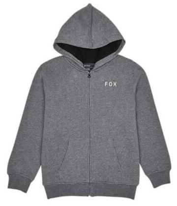 Fox YOUTH MAGNETIC SHERPA FLEECE ZIP - Heather Graphite FRONT