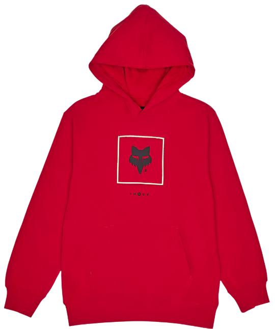 Fox YOUTH ATLAS FLEECE PULLOVER - Flame Red FRONT