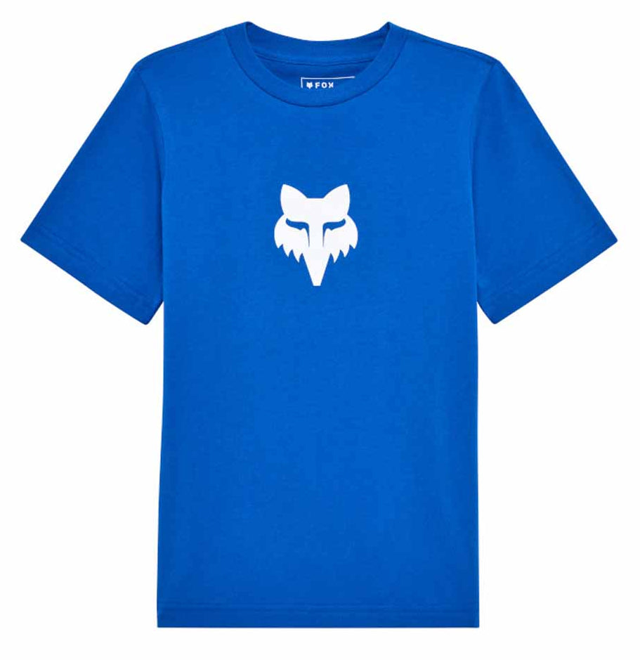 Fox Youth Legacy Short Sleeve Tee Blue FRONT 