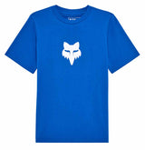 Fox Youth Legacy Short Sleeve Tee Blue FRONT 