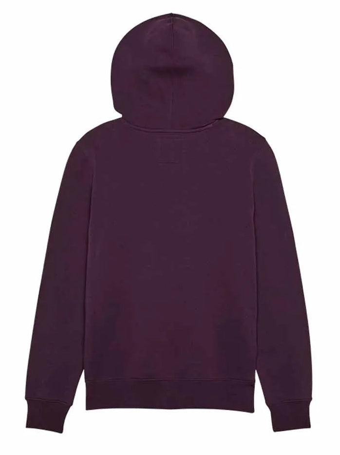 Fox Women's Fox Head Fleece Pullover Dark Purple BACK 