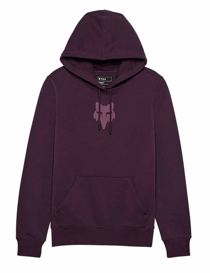 Fox Women's Fox Head Fleece Pullover Dark Purple FRONT 