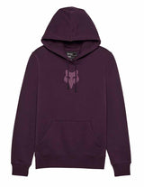 Fox Women's Fox Head Fleece Pullover Dark Purple FRONT 