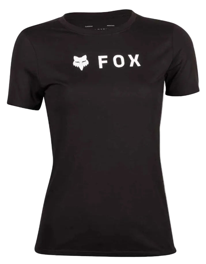 Fox Racing Womens Absolute Short Sleeve Tech Tee Black FRONT