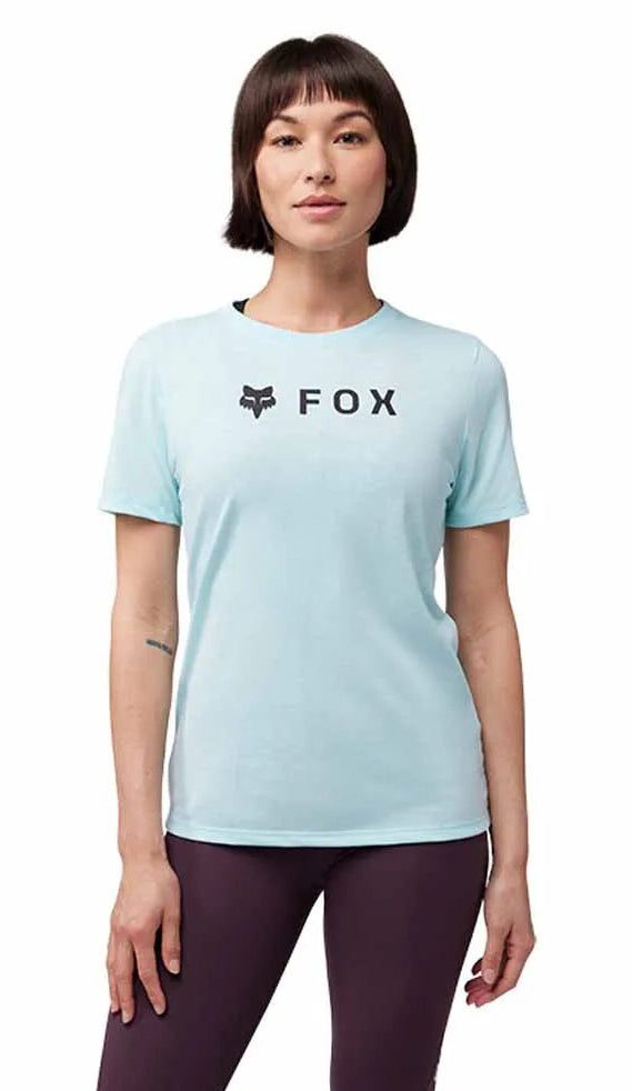 Fox Absolute Short Sleeve Tech Tee Light Blue FRONT FACING MODEL
