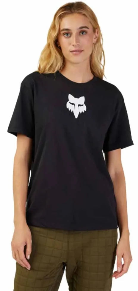 Fox WOMENS FOX HEAD SS TEE - Black FRONT