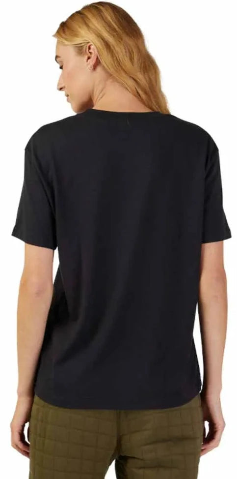 Fox WOMENS FOX HEAD SS TEE - Black BACK